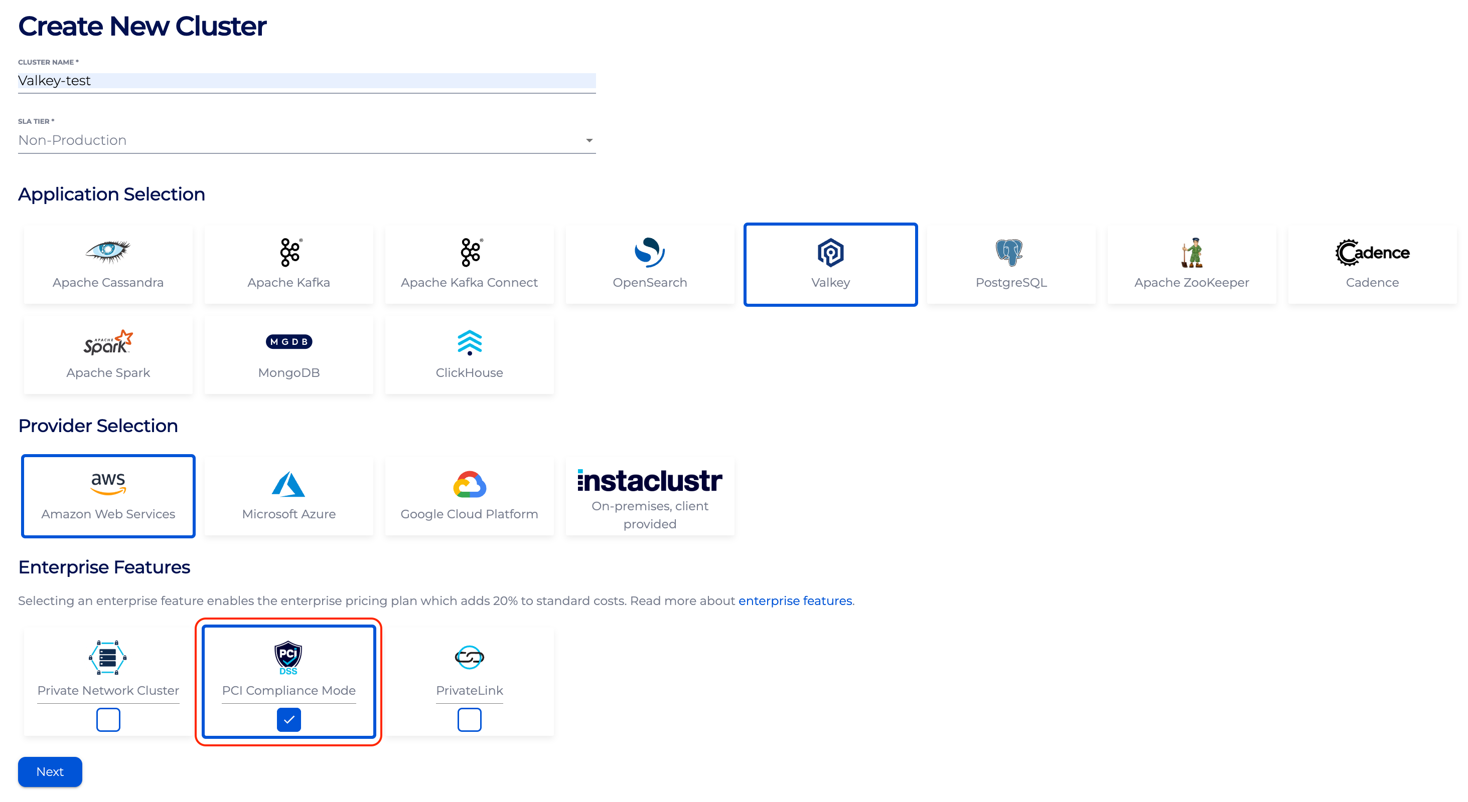 NetApp Instaclustr ClickHouse screenshot
